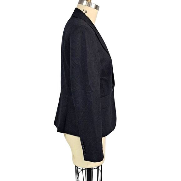 Womens Loft Charcoal gray blazer size 12 - Picture 2 of 4